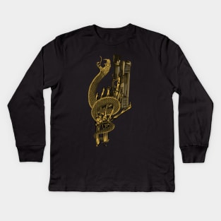 Snake skulls and guns Kids Long Sleeve T-Shirt